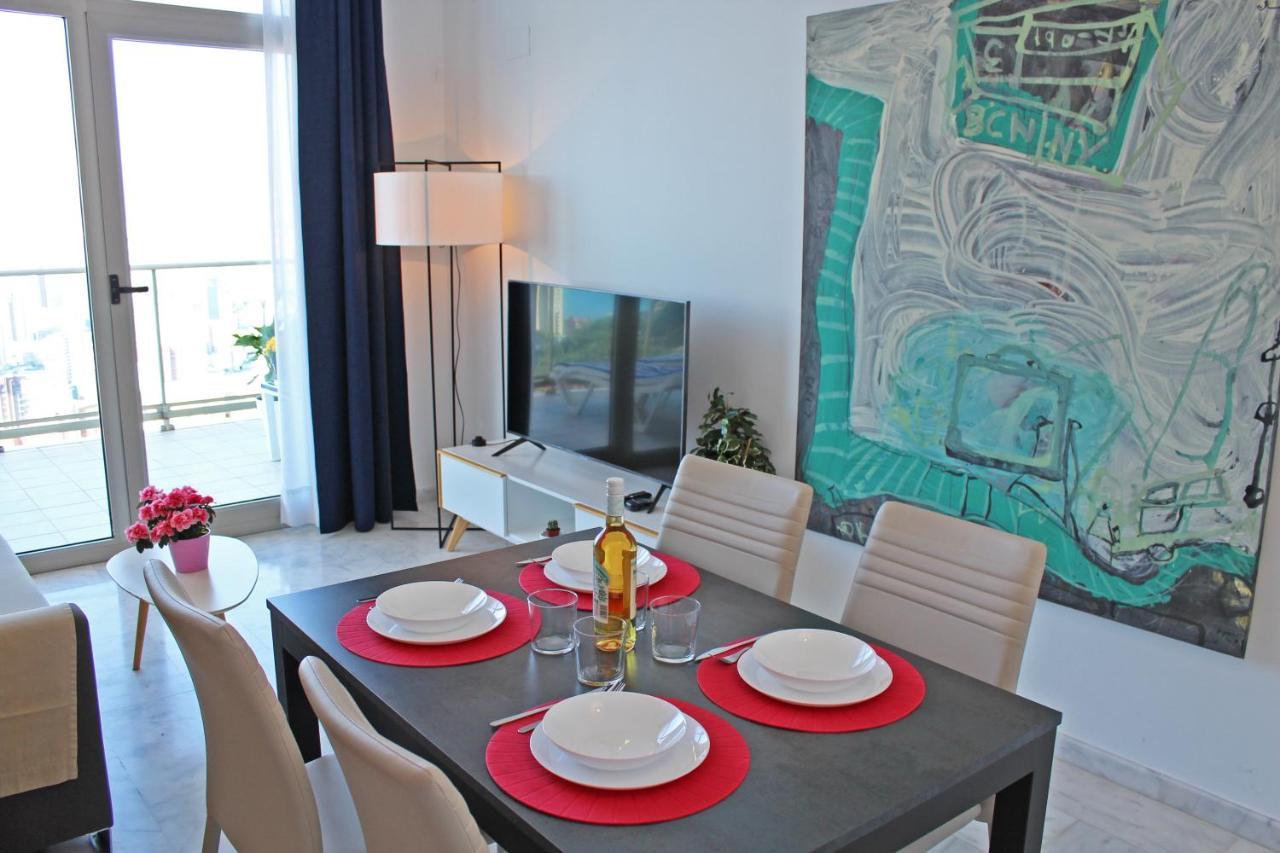Apartamento de Lujo con terraza privada y vistas al mar en Torre Lúgano Benidorm Exterior foto