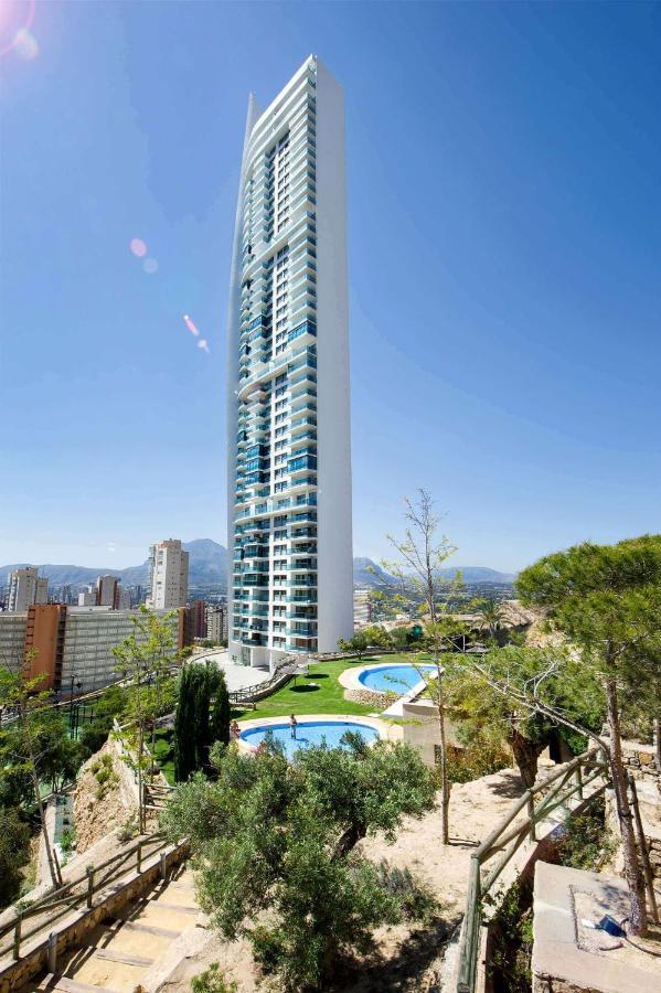 Apartamento de Lujo con terraza privada y vistas al mar en Torre Lúgano Benidorm Exterior foto